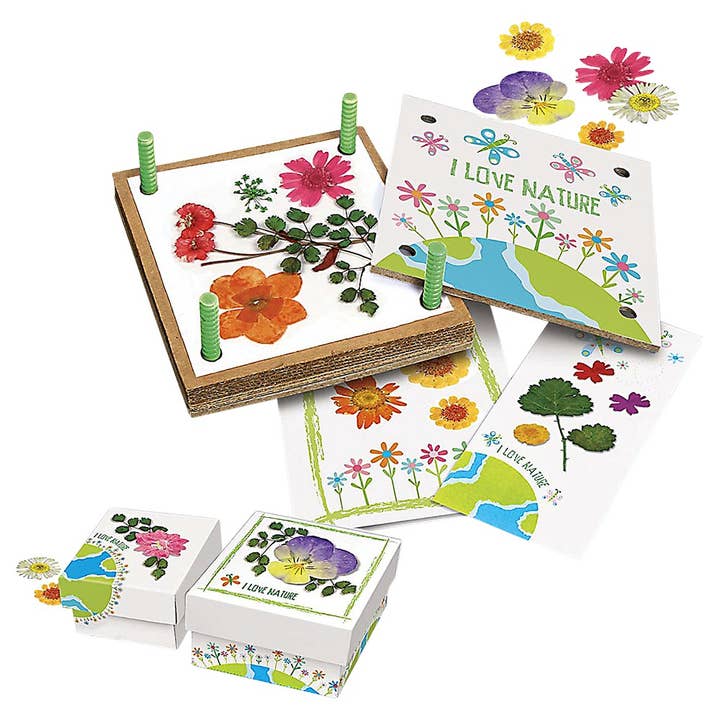 The Toy Network - Wholesale DIY Craft Kit - Kids - Green Creativity/Pressed Flower Art2