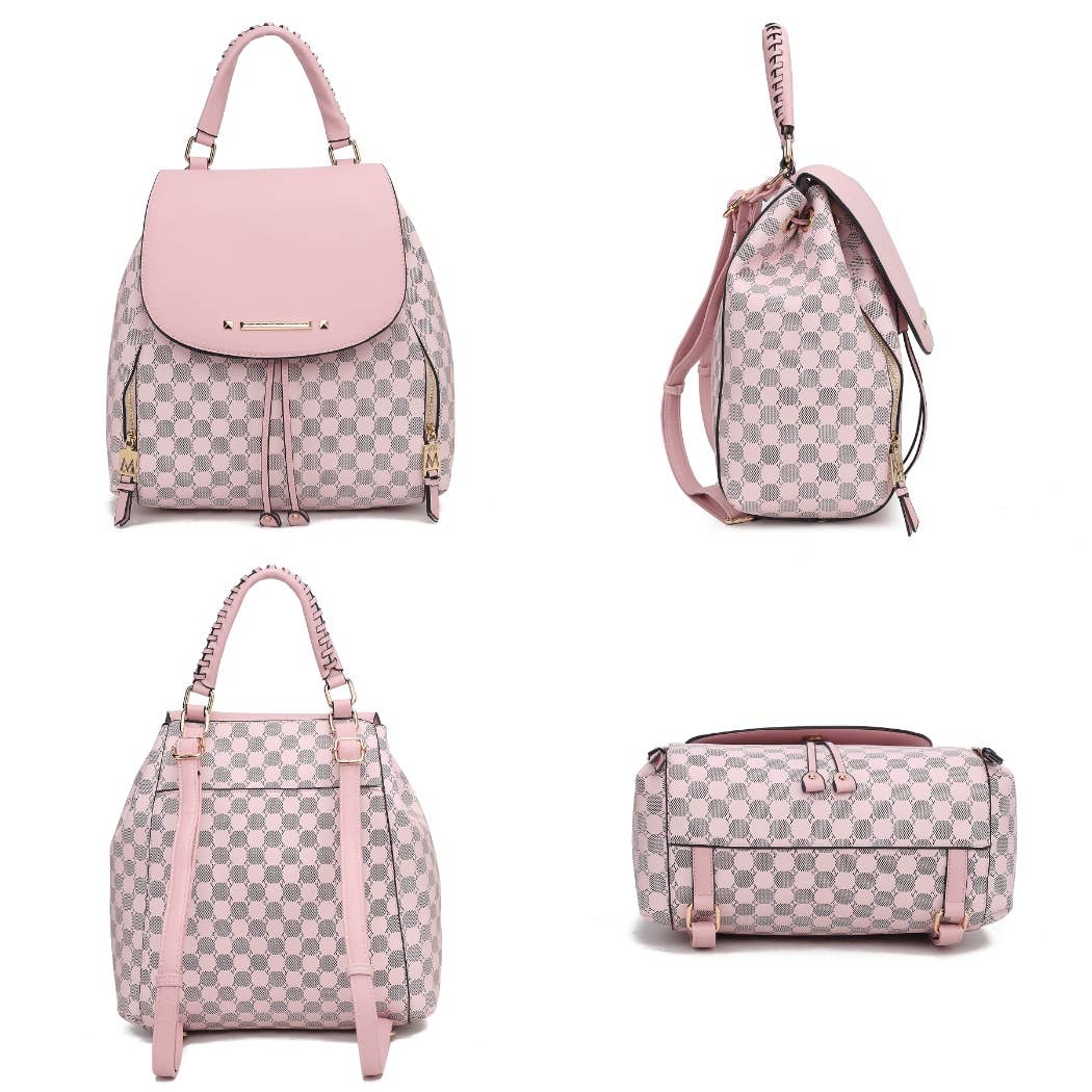 MKF Collection - Vente Sac à dos – femme - Sac à dos imprimé circulaire Kimberly MKF Sac à main de voyage9