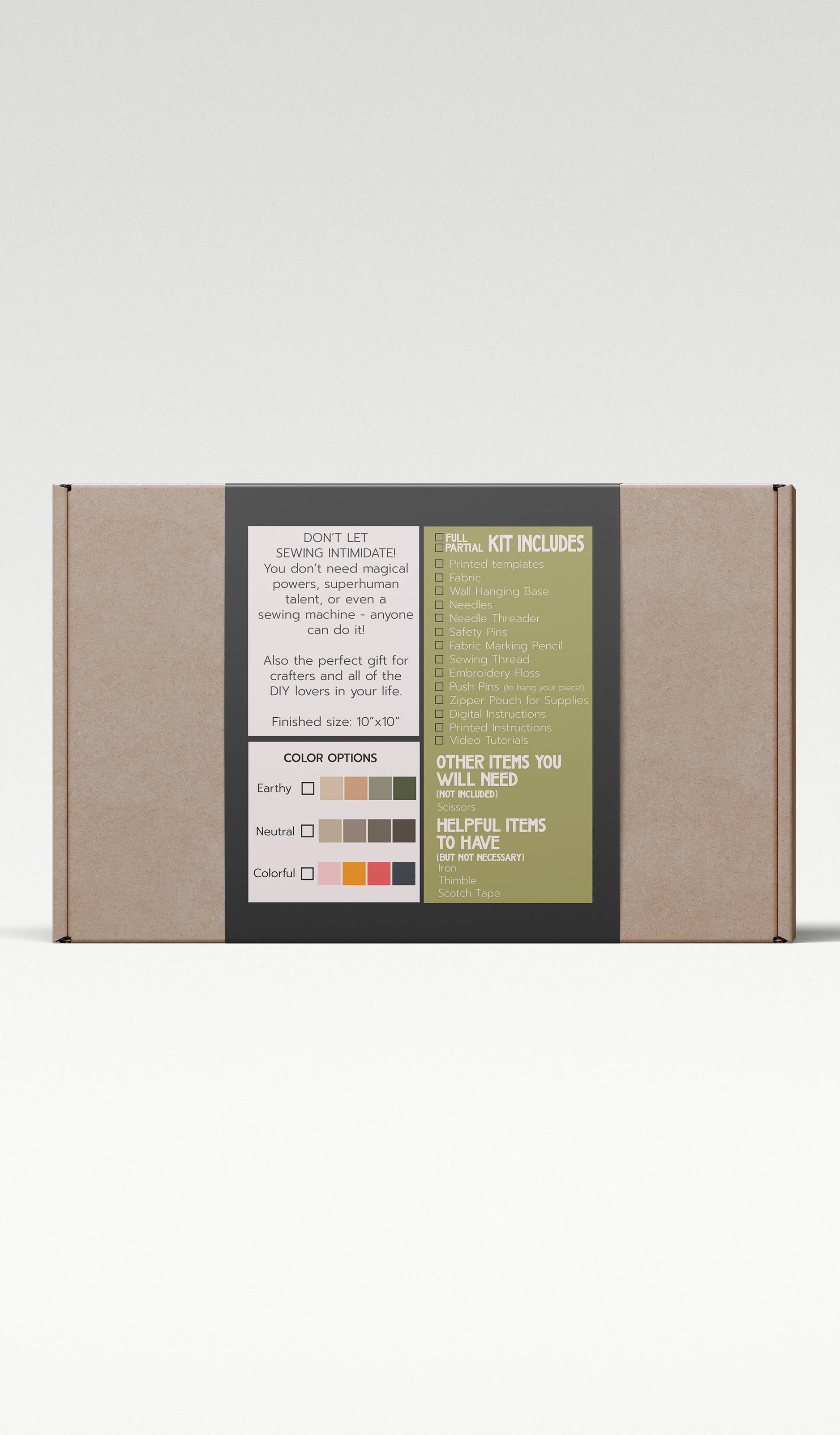 it's all in the stitch - Wholesale Craft Sewing Kit - Half Circles DIY Sewing Kit5