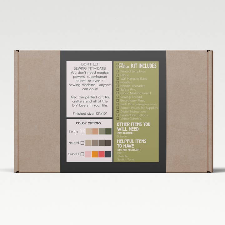 it's all in the stitch - Wholesale Craft Sewing Kit - Half Circles DIY Sewing Kit5