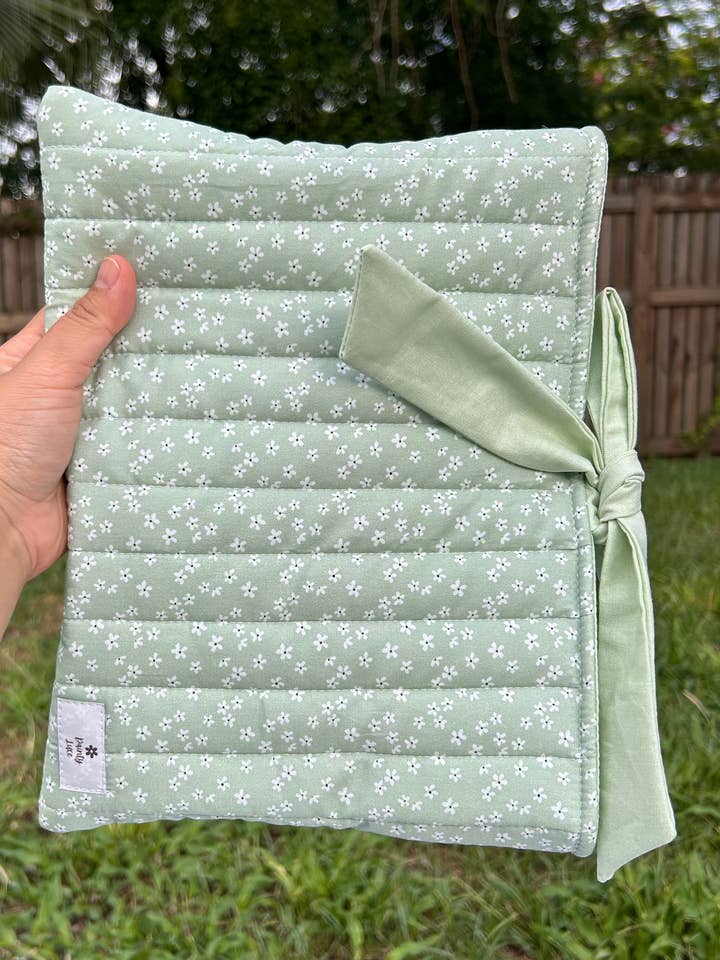 Sage Daisy Book Sleeve for wholesale by DaintyLuxeAU