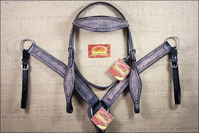 HILASON - Wholesale Horseback Riding Gear - HILASON Western Horse Headstall Breast Collar Set Tack Genuine American Leather | For Horses Headstalls24