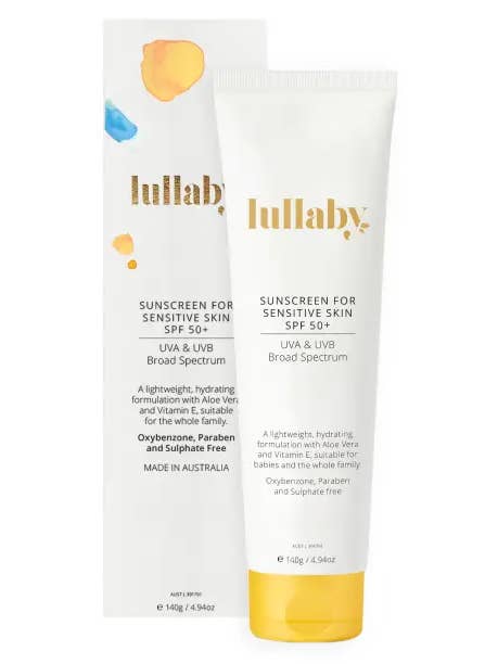 SPF50+ zonnebrandcrème voor de gevoelige huid 140 g voor wholesale door Lullaby Skincare