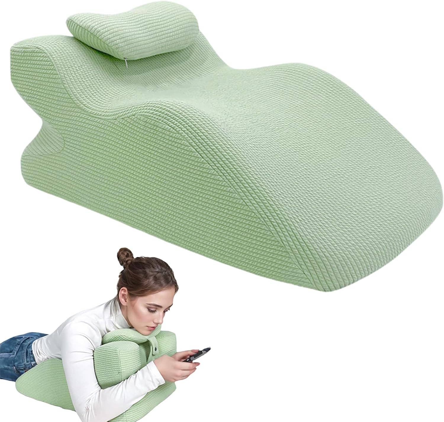 VIGOR - Vente Oreillers - Coussin de dossier triangulaire, coussin de lecture, coussin en coin pour tête de lit3