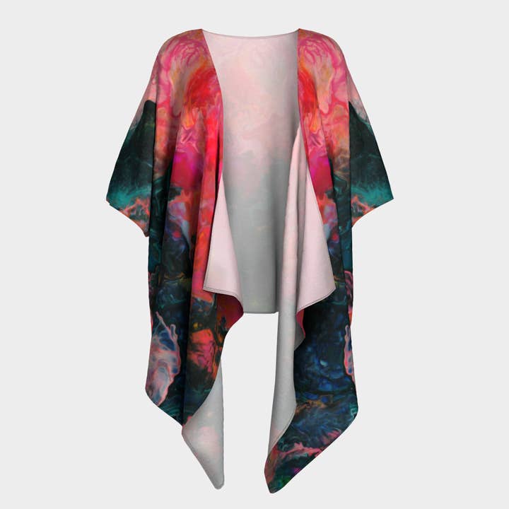 Sinta o Kimono Borboleta Drape por atacado de Rainbow City