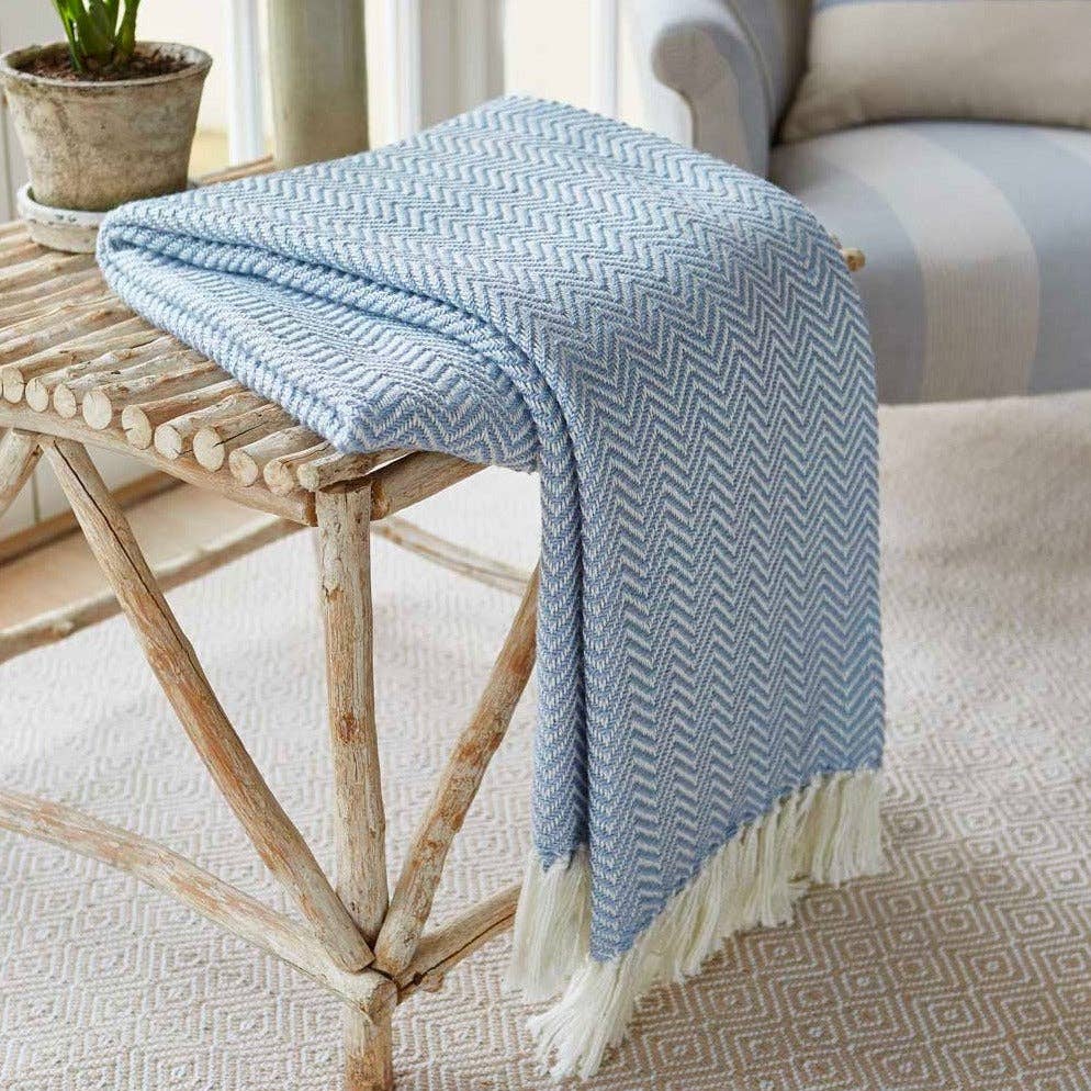 Weaver Green - Wholesale Throw Blanket - Lavender Herringbone Blanket2