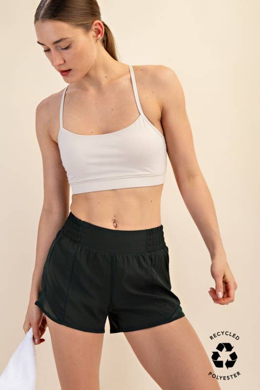 Sunday Morning - Vente Short de sport – femme - Shorts à taille smockée avec empiècement en mesh sur les côtés43