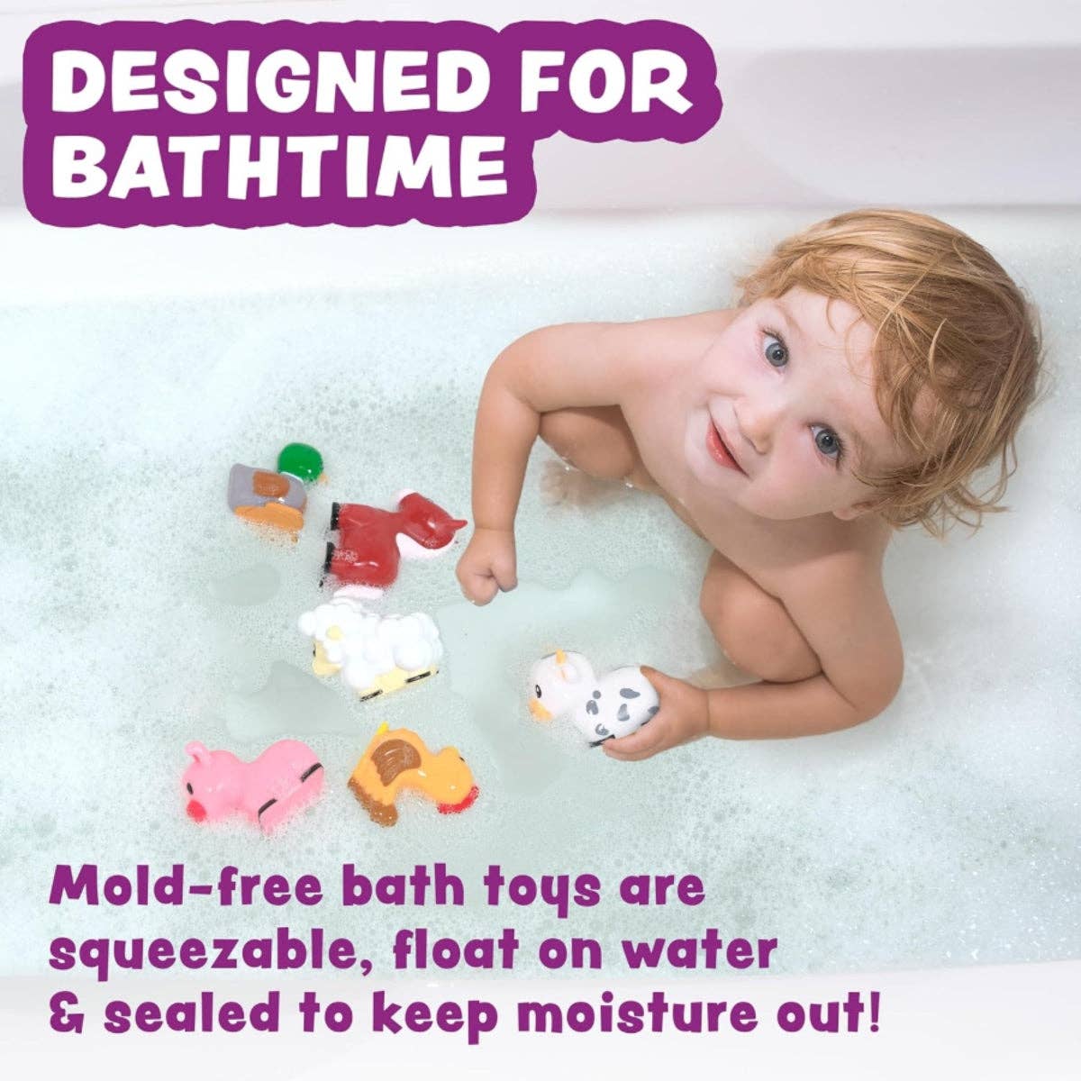 Tub Works LLC - Wholesale Bath Toy - Baby - Tub Works® Barnyard™ Mold Free Bath Toys, 6 Pack1