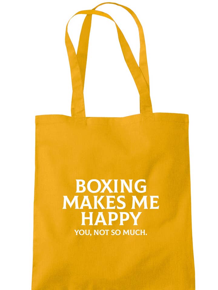 Boxe me deixa feliz por você não ter tanta sacola K2758 por atacado de Illustrated Identity