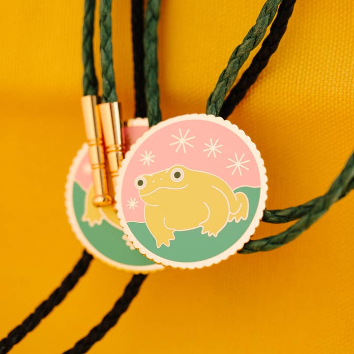 Kikker Bolo Stropdas met Heidi Moreno voor wholesale door Tiny Deer Studio