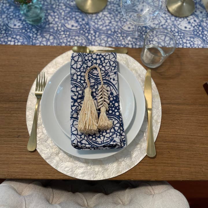 Tassel de Conchas Pequeno, Decoração de Praia para Casa, Corrente de Pendurar Boho com Conchas por atacado de Kasih Co-op