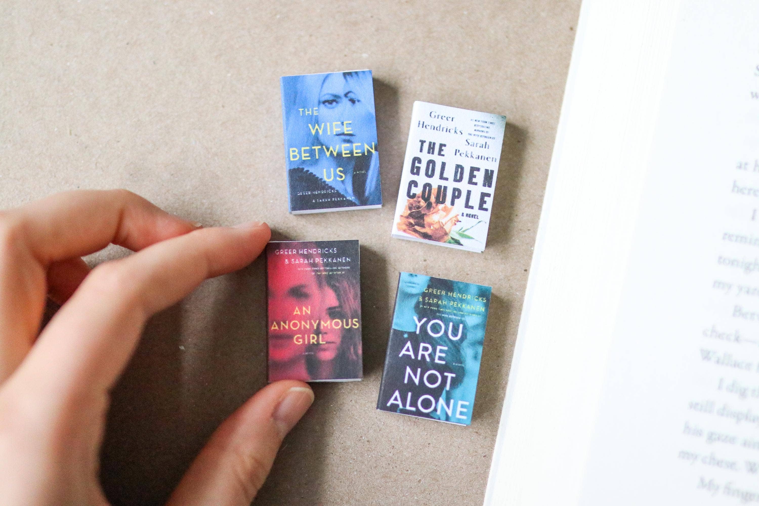 The Sticker Shop - Venta al por mayor Figura decorativa - Libros MINI hechos a mano de Greer Hendricks (conjunto de 4 mini libros)0