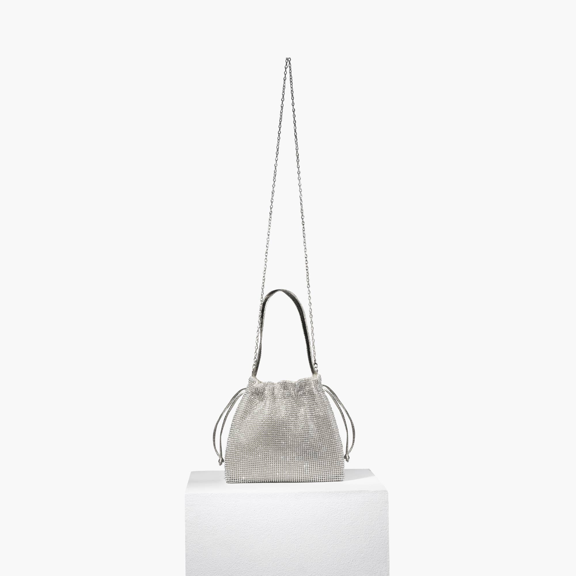 Like Dreams - Wholesale Crossbody Bag - Women's - Last Call Rhinestone Clutch Drawstring Purse Sparkle1