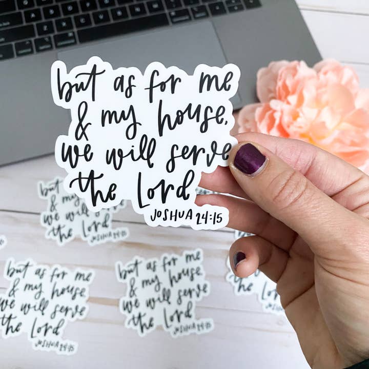 swaygirls - Vente Autocollant - Citations autocollants de verset bibliques | Décalque chrétien | Joshua 24:1511