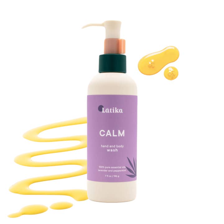 Organic Body Wash - CALM - Lavender essential oil for wholesale by Latika Beauty