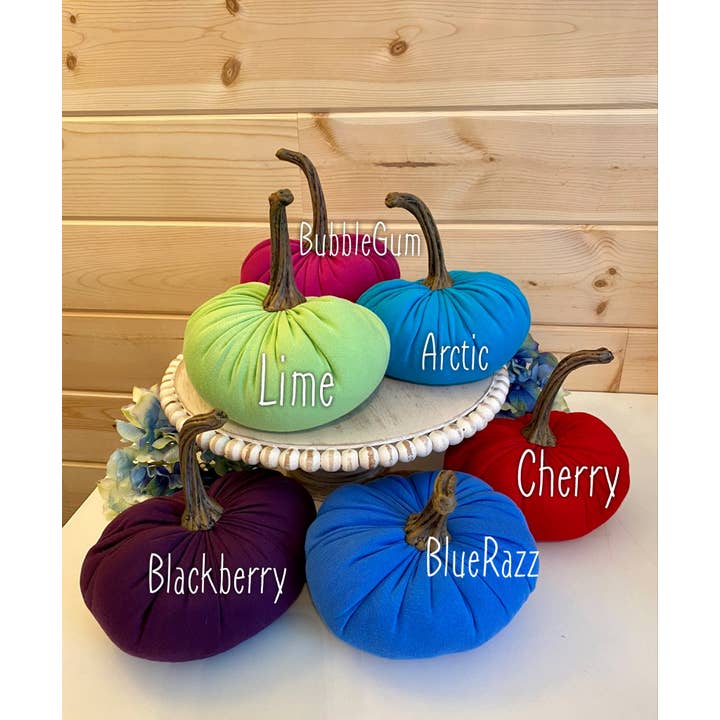 Leanne Bruce Co. - Wholesale Decorative Tabletop Object - Fabric Pumpkin Sets/3 Fall to Summer Home Decor <Limited>17