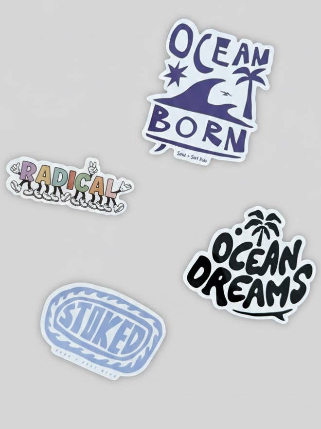 Sticker pack for wholesale by SAND N SALT KIDS