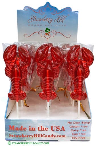 Strawberry Hill Grand Delights – wholesale Lollipop – Jumbo Lobster Lollipop4