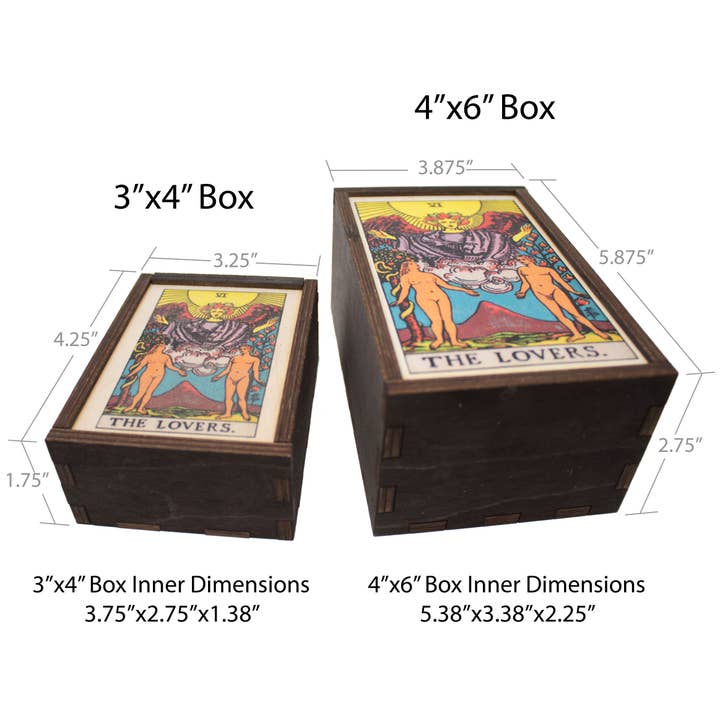 Most Amazing - Wholesale Decorative Box - Tarot - 6 - The Lovers Full Color Stash Box2