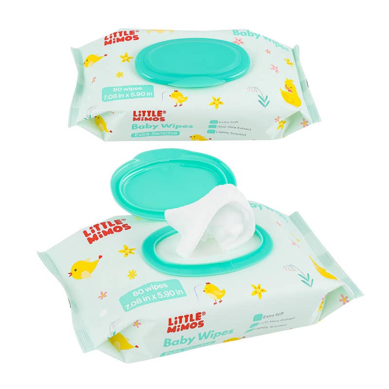 Deluxe Import Trading - Wholesale Face & Body Wipes - Baby - Little Mimos Extra Sensitive Baby Wipes0
