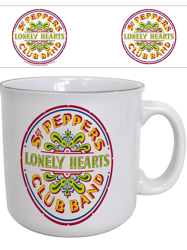 The Beatles- Sgt. Pepper Drum 20oz Camper Mug for wholesale by Pyramid America
