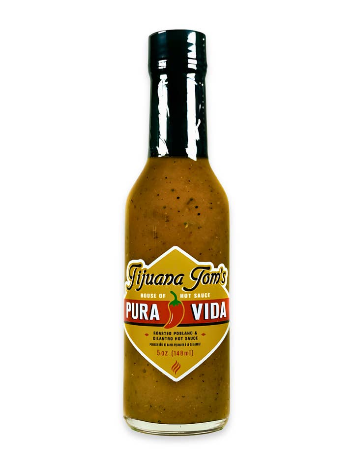 Tijuana Tom's Signature "Pura Vida" for wholesale by Tijuana Tom’s House of Hot Sauce
