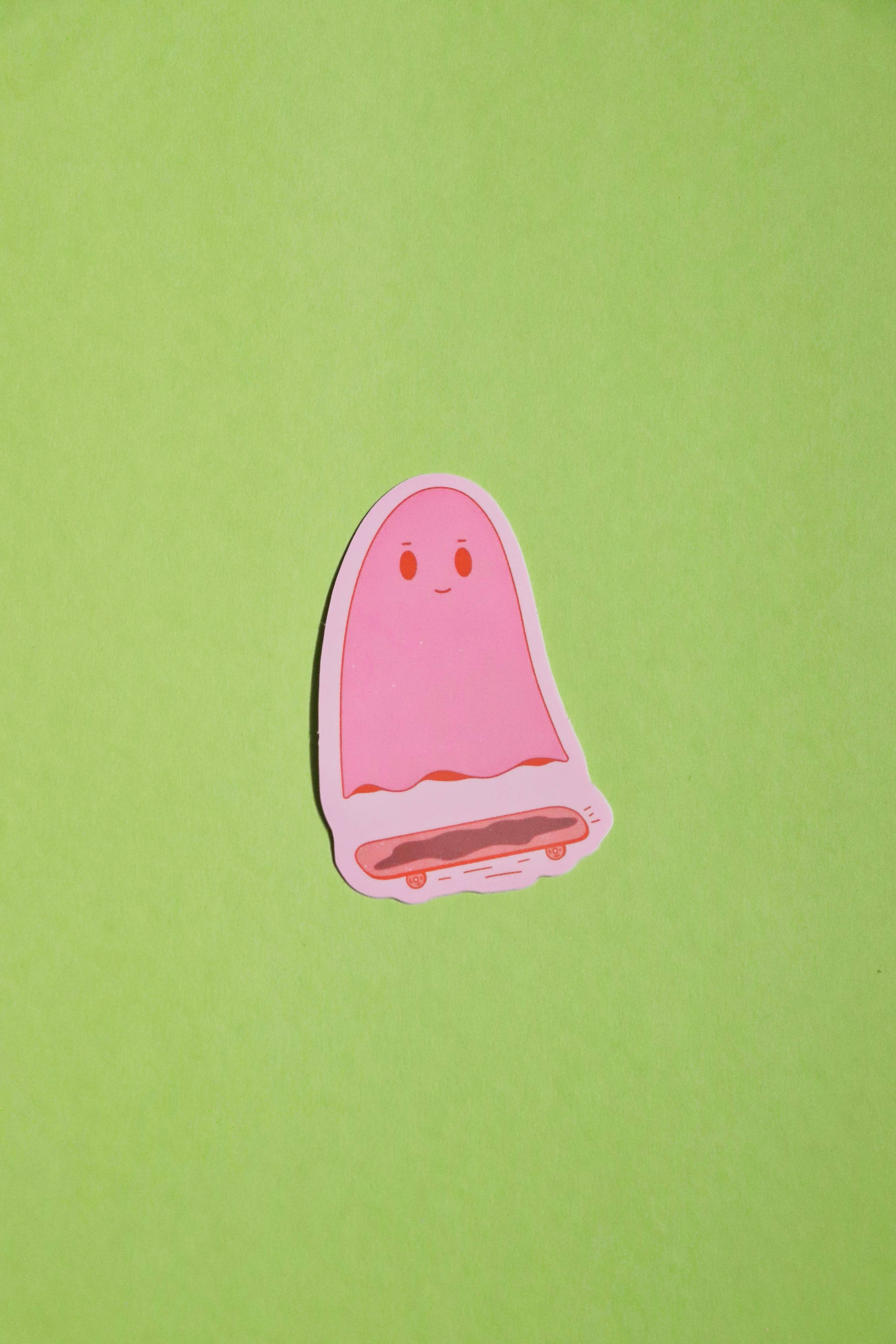 Day Dreamer Studios - Wholesale Sticker - Skateboarding Ghostie | Glossy Waterproof Vinyl Sticker6