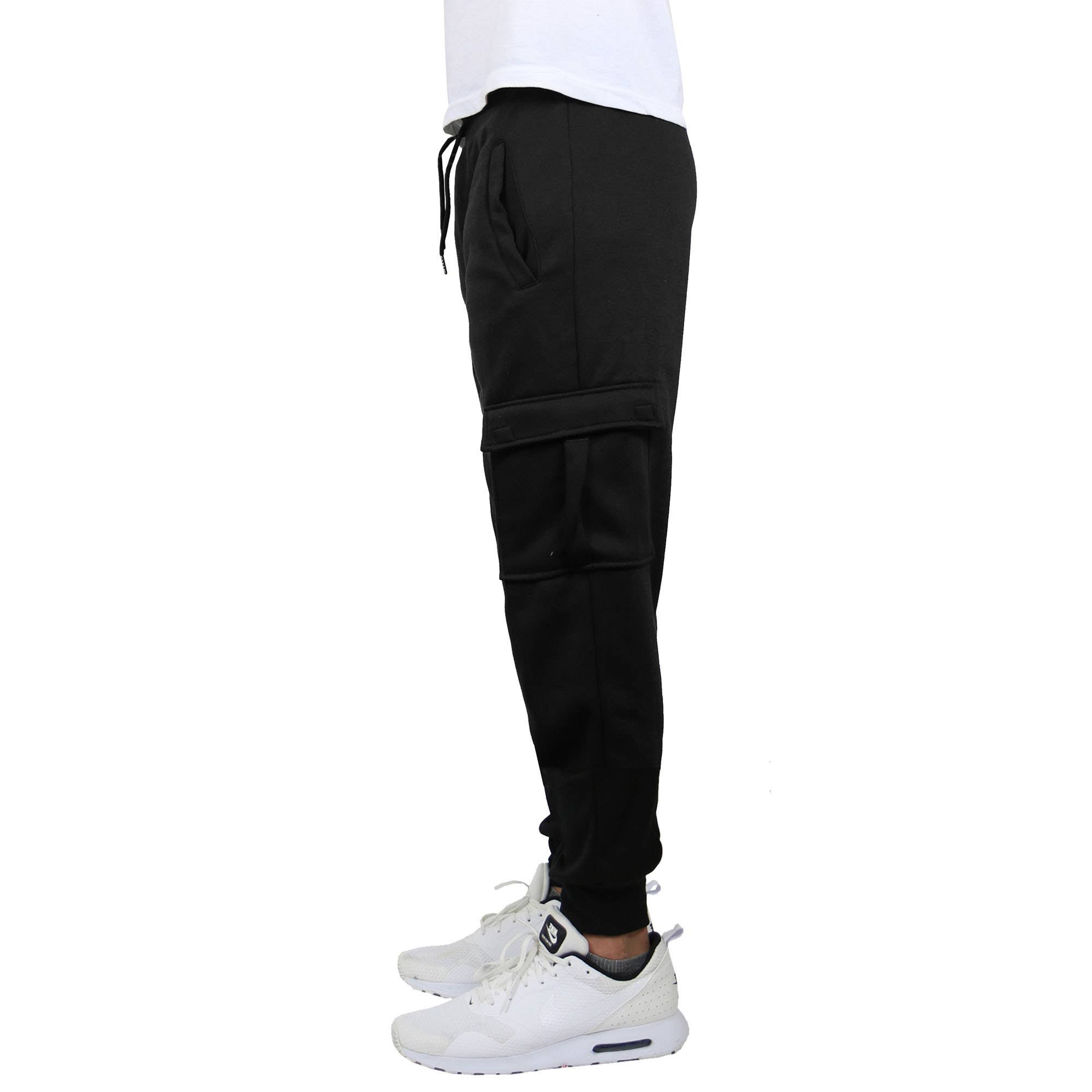 Galaxy By Harvic - Wholesale Athletic Sweatpants/Joggers - Men's -  Men's Fleece-Lined Cargo Jogger Sweatpants1