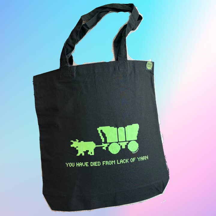 Comma Craft Co - Wholesale Tote Bag - Women's - Knitting Tote Bag - Canvas Project Bag - Darner Party Yarn