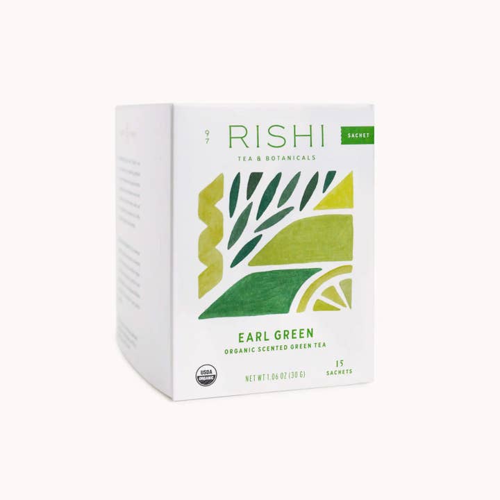 Rishi Tea & Botanicals - Wholesale Tea Bags - Earl Green Organic Scented Green Tea Sachets1
