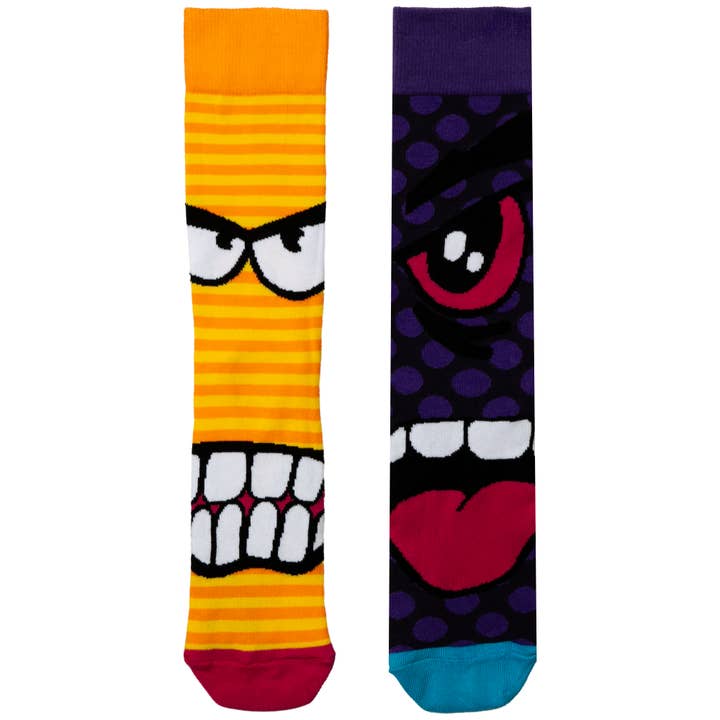 Sock Academy - Wholesale Socks - Unisex - THE STRESS HEADS | 6 Odd Socks Gift Box - United Oddsocks