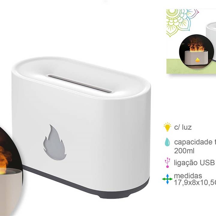 Esoterica Arte - Wholesale Oil warmer - Electric Air Freshener White C/Flame Usb 200ml