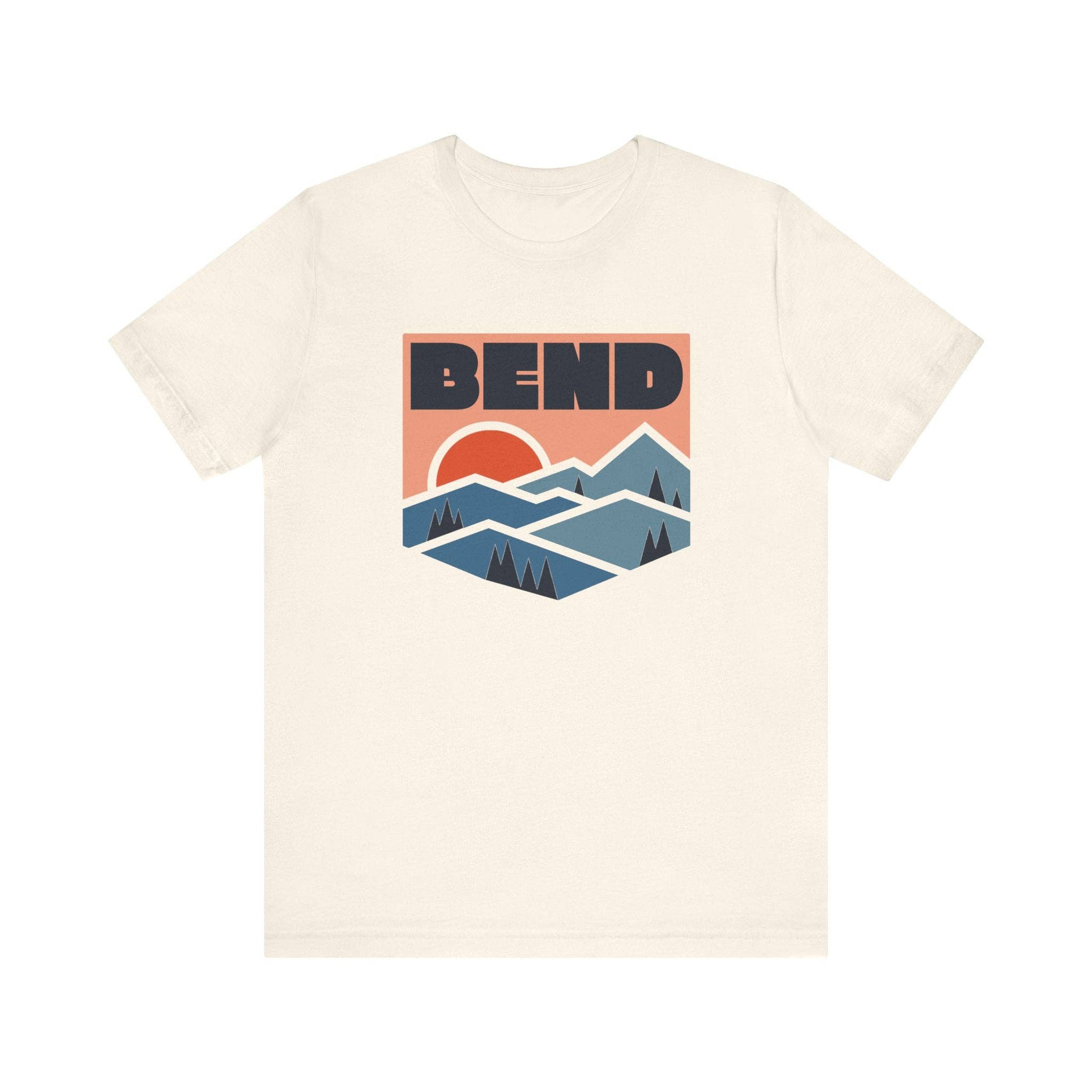 Hey Mountains - Wholesale Screen Printed T-Shirt - Unisex - Bend, Oregon T Shirt - Retro Graphic Tee4