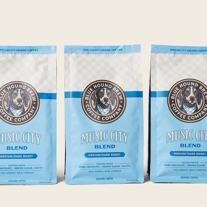 Blue Hound Brew – wholesale Coffee beans – Music City Blend Coffee - Medium/Dark Roast4