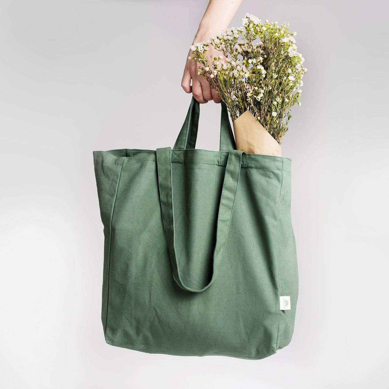 OMOM - Wholesale Tote Bag - Women's - Organic Tote ORIGINAL - Green2