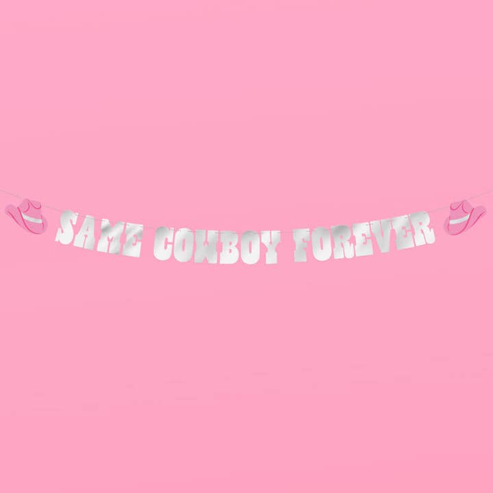 xo, Fetti - Wholesale Party Sign/Banner - Same Cowboy Forever Bachelorette Banner, Rodeo Bridal Shower2