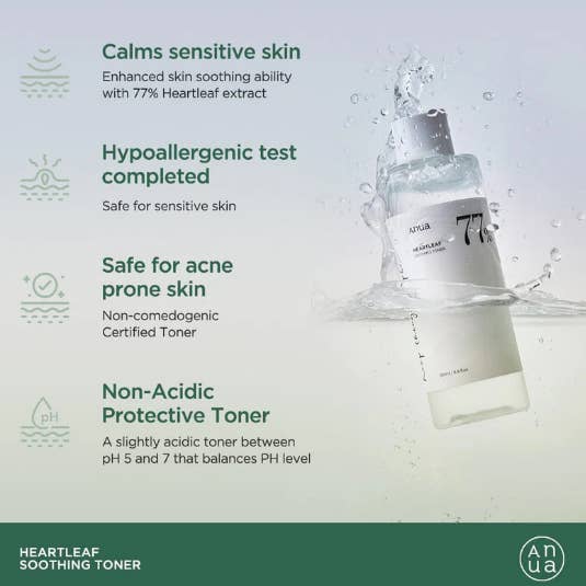 Best Beauty Group - Wholesale Facial Toner - ANUA Heartleaf 77% Soothing Toner Vegan3