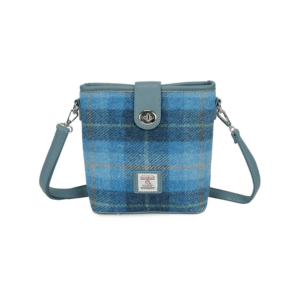 Strathurie - Wholesale Backpack - Women's - Harris Tweed Skye Blue Shoulder Bag 71130