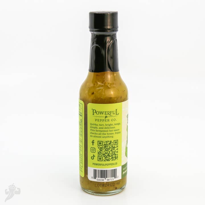 Powerful Pepper Co. LLC - Wholesale Hot Sauce - Serrano Kiwi & Tomatillo Hot Sauce2