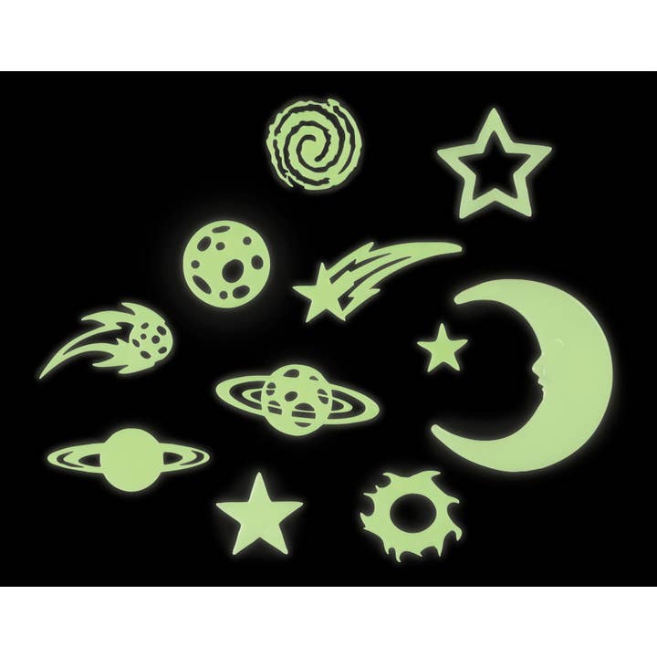 Toysmith - Wholesale Sticker - Kids & Baby - Cosmic Glow Stars Room Decor - Glow Stickers