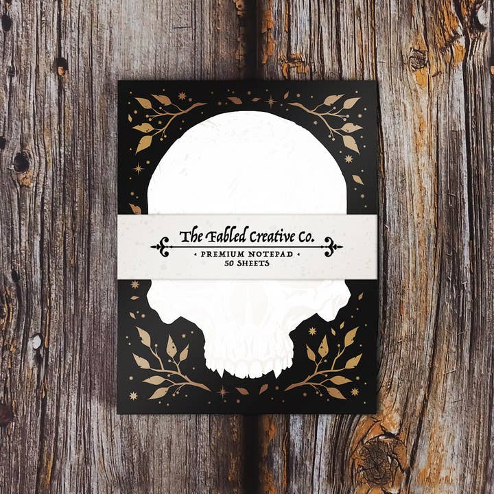 The Fabled Creative Co. - Wholesale Notepad - Skull - Halloween - Notepad2