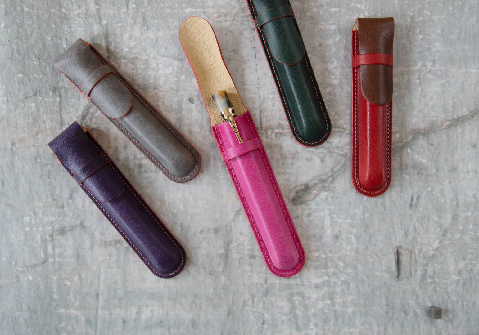 Creatico - Wholesale Pen & Pencil Holder - Leatherkind Amalfi Regular Pen Case24