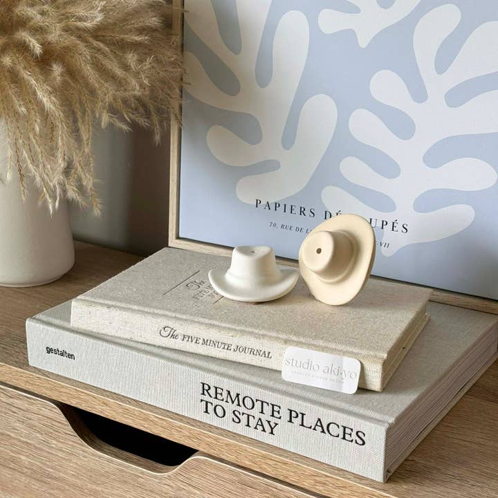Studio Akiyo - Wholesale Incense Holder - Cowboy Hat Incense Stick Holder | Minimalist Incense Burner
