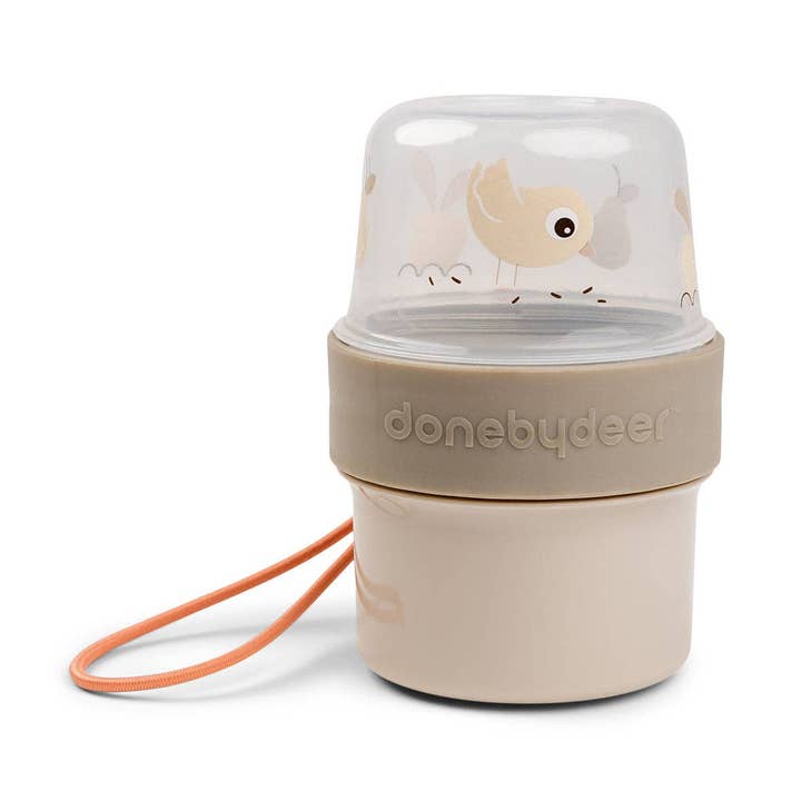 To Go 2-Way Snack Container S Birdee Sand for wholesale by Done by Deer