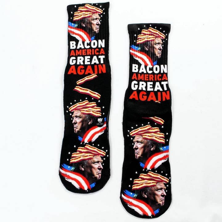 Bacon amerikanska stora strumpor för wholesale av Savvy Sox