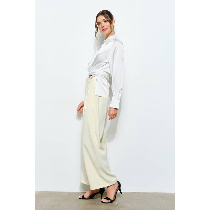 INA - Vente Pantalon – femme - Pantalon large taille haute sur mesure14