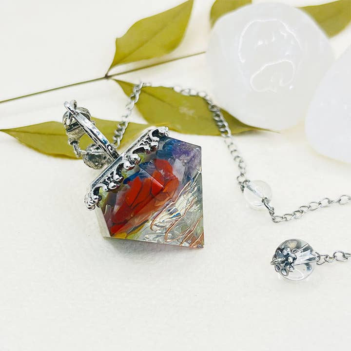 GemMeet - Wholesale Spiritual Stone/Crystal - Crystal Geometric Tree of Life Pendulum7