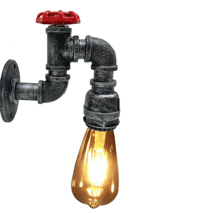 Ledsone – wholesale Lampett – Vintage industriell vattenledning lampa retro ljus steampunk