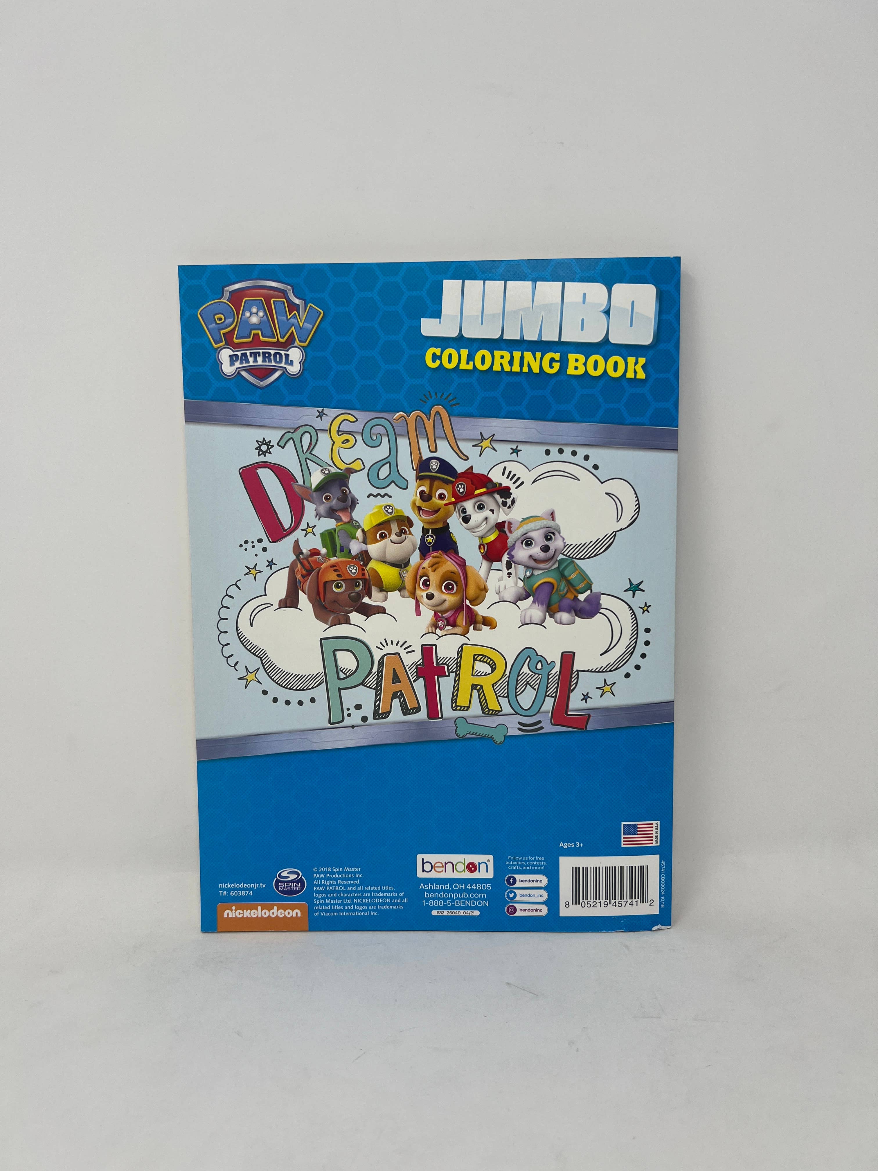 USA HomeMax - Wholesale Coloring & Activity Book - Kids & Baby - Paw Patrol Jumbo Coloring Book1