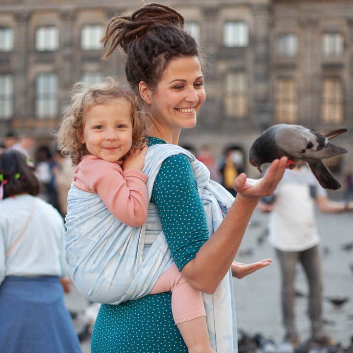 Amsterdam Aqua babyslynge 5,40 m for engroshandel hos Hoppediz